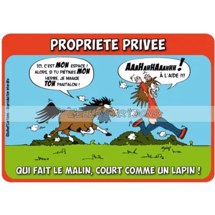 Humoristische plaquette voor privé-eigendom Fr8Man