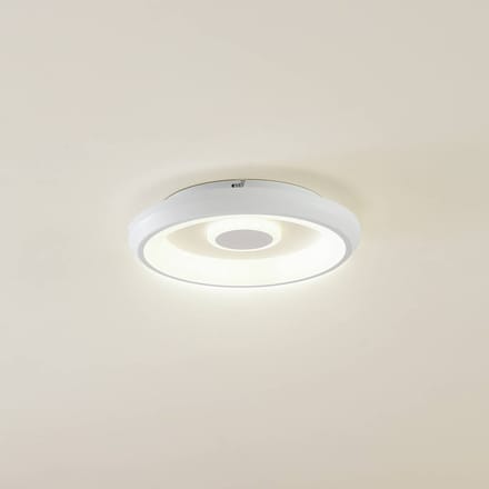 Lindby Smart Lynden LED plafondlamp, Ø 38cm, wit, RGB, Tuya