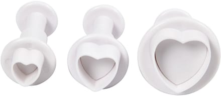 Creativ Company Uitknipsels met stempel Hart 3 stuks.