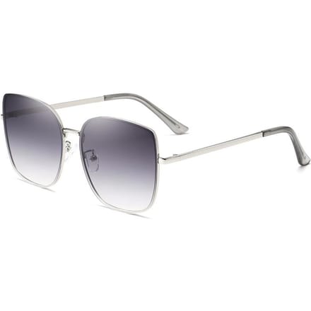 Nieuwe Dames Zonnebril met Groot Montuur met Nylon Lens Doos Bril Mode Zonnebril gray