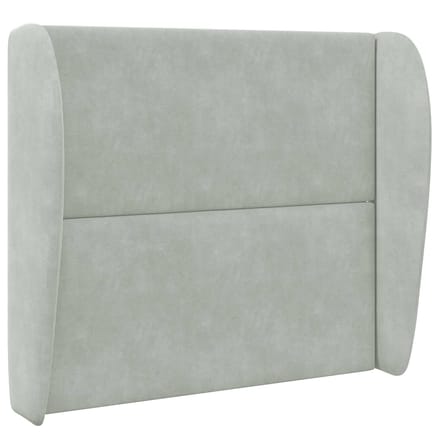 vidaXL - Hoofdbord - oor - Lichtgrijs - 80 - x - 23 - x - 6 - cm - Fluweel