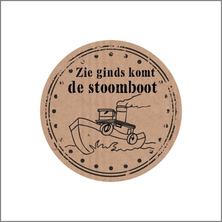 Sluitsticker - Sluitzegel - Sinterklaas - Etiketten - Kraft - (doosje van 500 stuks)