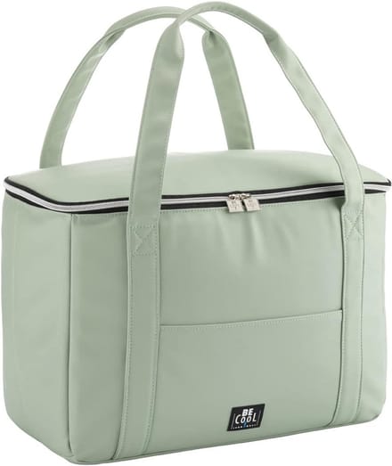 Extra Grote Koeltas Mintgroen - 28 Liter - Ideaal voor Picknick, Boodschappen en Reizen