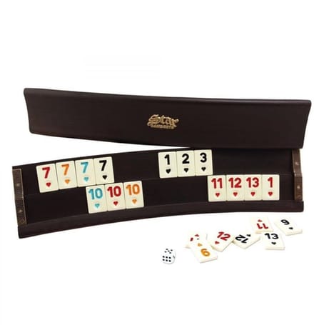 Star Oval Houten Rummy - Houten Ovale Rummikub - Star