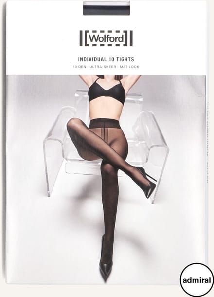 WOLFORD Individual 10 Tights Beenmode Dames - Donkerblauw - Maat S