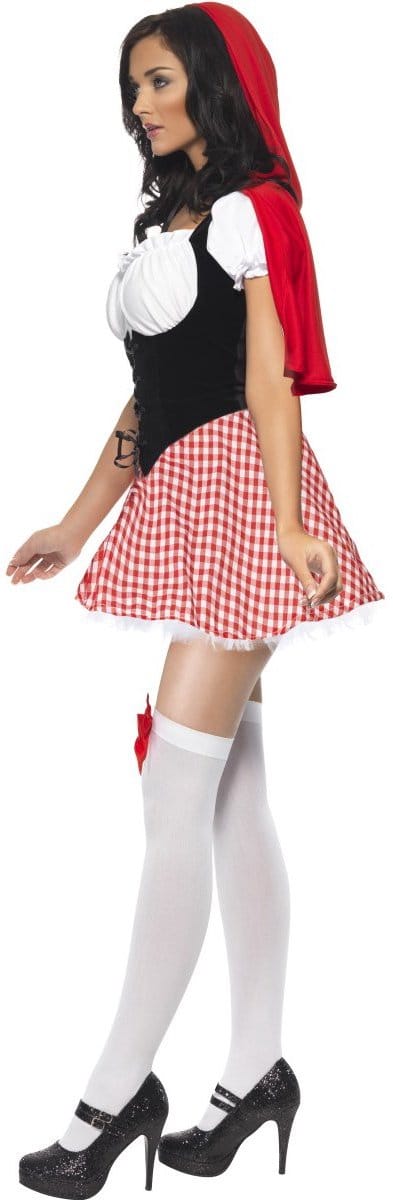 Sexy Rood kapje outfit - Maatkeuze: Maat L