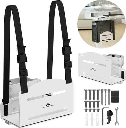 Maclean - PC-houder - bereik 122-212mm, max. belasting 10kg, wit, MC-116 W