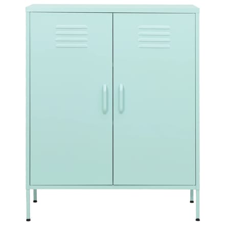 vidaXL - Opbergkast - 80x35x101,5 - cm - staal - mint