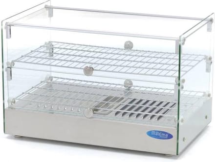 Warmhoudvitrine - 50 L - 55 cm - 2 Niveaus