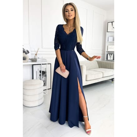 Lace Majesty Dress - Dunkelblau / S