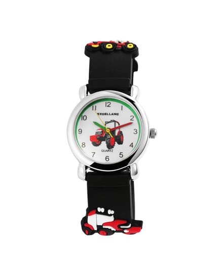 EXCELLANC Excellanc kinderhorloge zilverkleurig, Mineralglas