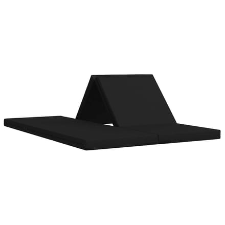 vidaXL - Vouwbare - Sofa - Bed - 70 - x - 67 - x - 48 - cm - Zwart