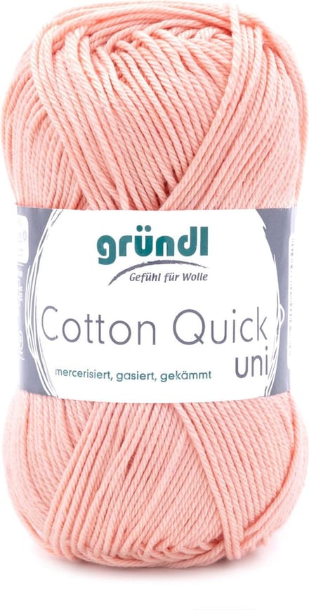 Gründl Cotton Quick Uni | Abrikoos | 5 bollen | kleur: 134
