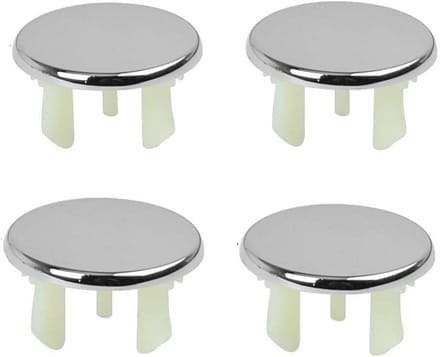 Wastafel Overloopafdekking - Sifonbekleding Reserveonderdeel - Badkamer Afwerking - Verchroomd Koper ABS - 4 stuks - Chroom