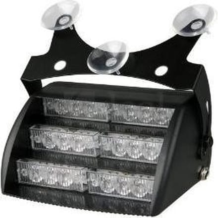 BLAUW 18 LED Dashboard flitser zwaailamp