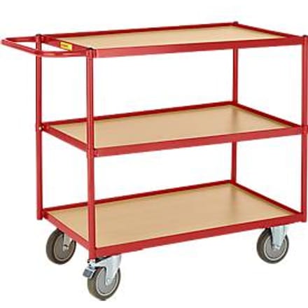 Etagewagen met 3 etages, 990 x 590 mm