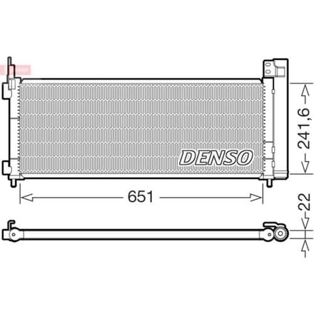 Condensator, airconditioning DENSO DCN50123