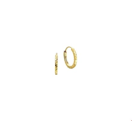 oorringen 1,2 mm gediamanteerd 14K geelgoud 4017251