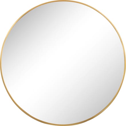 Spiegel met aluminium lijst 40x40cm. Goud