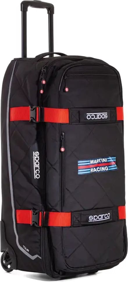 Sparco Martini Racing Borsa Tour Martini-R Tas - Zwart/Rood — Maat Onesize
