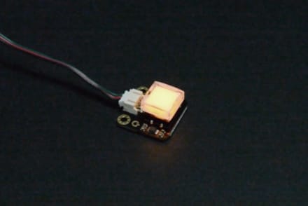 Gravity: LED-schakelaar vierkant - Geschikt voor Arduino en micro:bit DFR0789