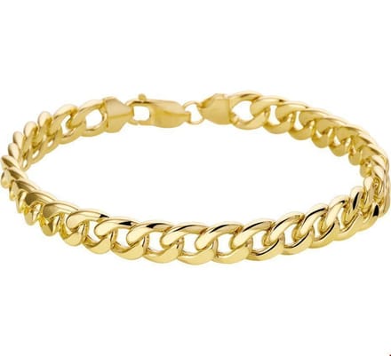 Zilgold Armband Geslepen Gourmet - Verguld