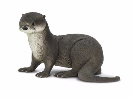 Plastic speelgoed figuur rivierotter 14 cm