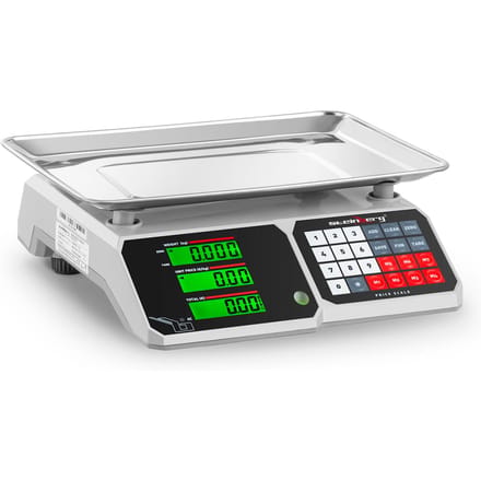 Controle weegschaal - 30 kg / 1 g - 34,1 x 24,1 cm - 6 functies - Steinberg Systems