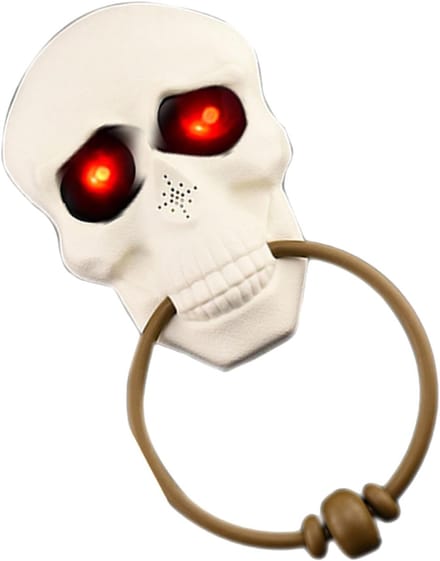 Deurbel Speelgoed - Eng Geluid - Halloween Versiering - Schedel Ontwerp - Medium - Wit