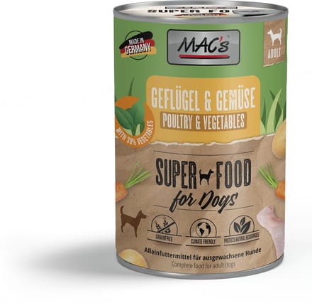 MAC's hondenvoer Gevogelte & Groenten 6x400gr