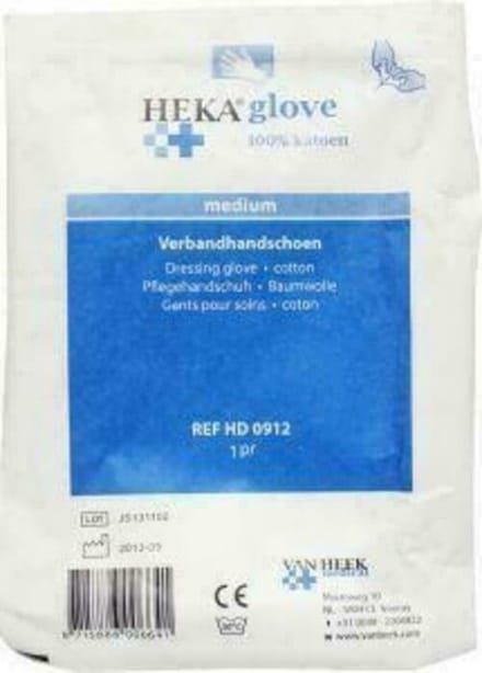 HEKA gloves katoen m niet steriel 1PR