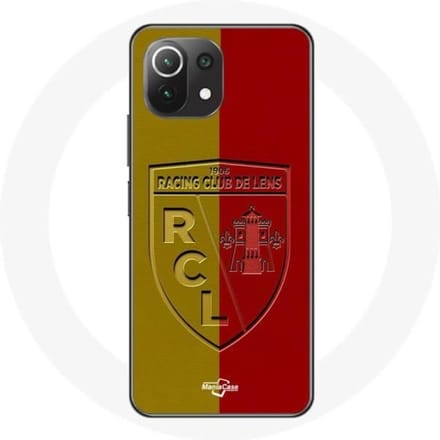 Xiaomi Mi 11 Lite case rcl lens Logo gele en rode achtergrond