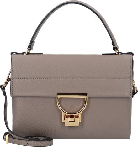 COCCINELLE Leren Handtas Schoudertas Arlettis Handbag Warm Taupe