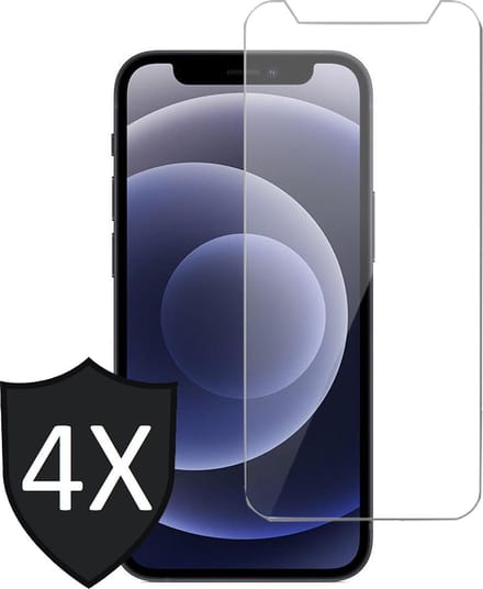 Screenprotector geschikt voor iPhone 13 - 4x Glas Screen Protector