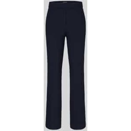 Regular fit rechte broek van viscosemix model 'Editta'