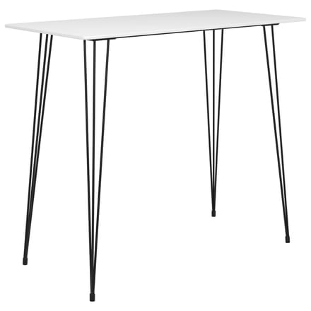 vidaXL - Bartafel - 120x60x105 - cm - wit