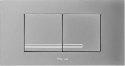 Wisa Xt kantos front/top bedieningsplaat dualflush glans chroom