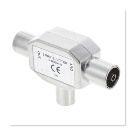 QL COAX SPLITTER RADIO 1MALE/ 2FEM metaal