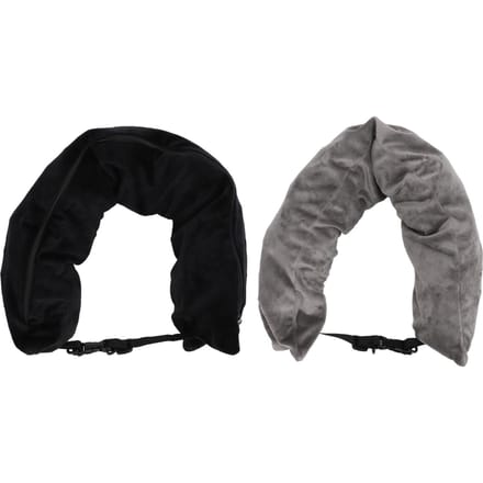 2 STUKS Vulbare Reiskussens met Touw U-vormige Neksteun Rust Draagbaar Kleding Bagage Opberg gray