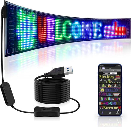 Flexibel LED Display Bord met Bluetooth App Besturing - Programmeerbaar Looptekst Scherm