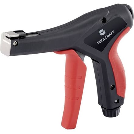 TOOLCRAFT HT04557 Kabelbindtang Zwart, Rood