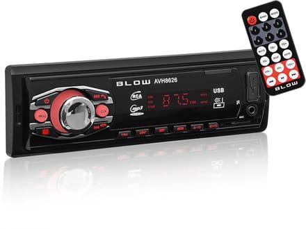 BLOW AVH-8626Autoradio – Bluetooth – USB – SD – AUX – FM – 4x50W - 1-DIN - Afstandsbediening