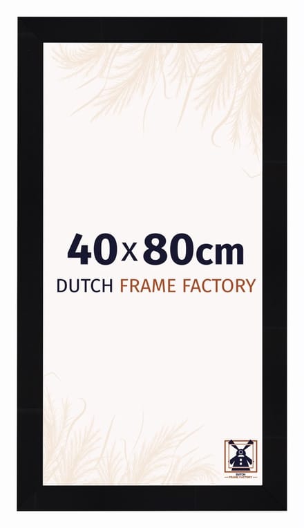 Fotolijst 40x80 cm - MDF - Zwart Hoogglans - Praag