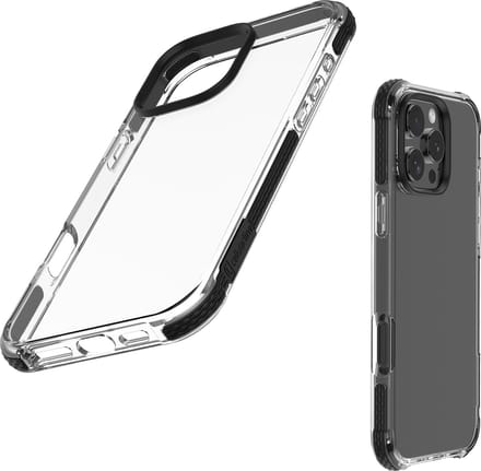 Cellularline Ultra Beschermend Hoesje - Geschikt voor iPhone 16 Pro - IDS Technologie & Microban & Shockproof - Transparant