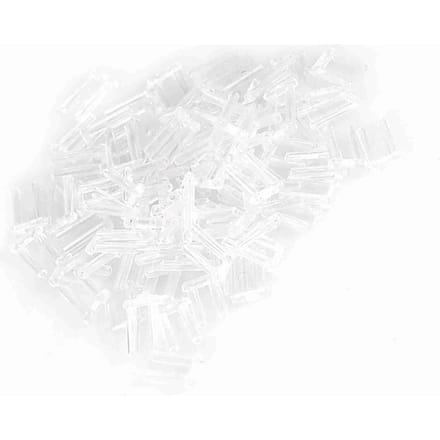 3 Soorten 100 Stuks Nieuwe Plastic Compressiehulzen voor Randloze Brillen Accessoires Gereedschap 1.5*0.8*7.0 white