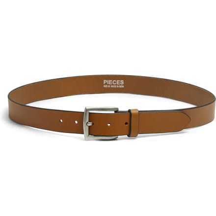 Pieces Nady Leather Riem Bruin 90 cm Man