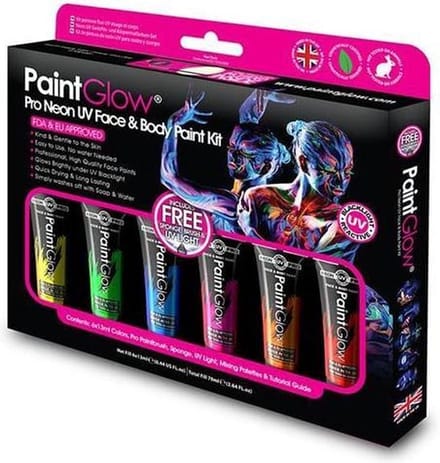 Paintglow | UV face en body paint kit