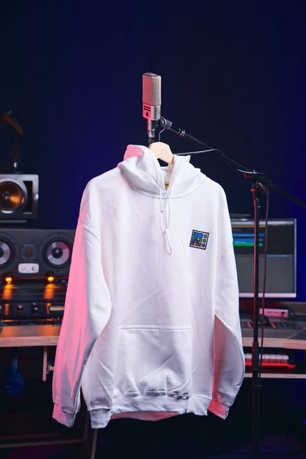 Inside Audio - Drumcomputer - Hoodie - Wit
