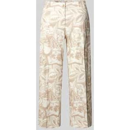 Straight leg linnen broek met verkort model