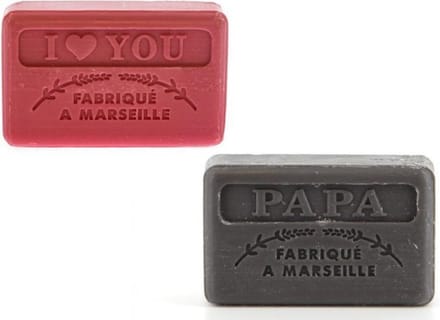 Savon de Marseille Zeepbar Set van 2 - Voor Vaderdag - Valentijn Voor Hem - Mannencadeau